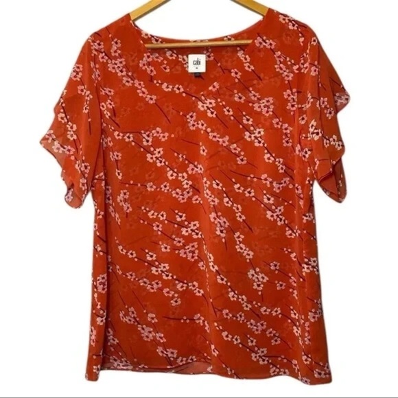 Cabi cherry blossom blouse #5712 size Medium - Picture 2 of 7